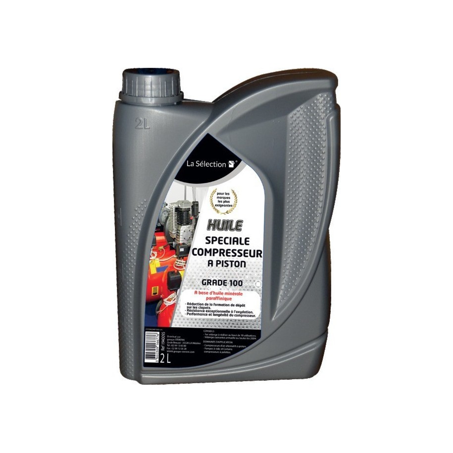 Huile pour compresseur à piston 2 Litres