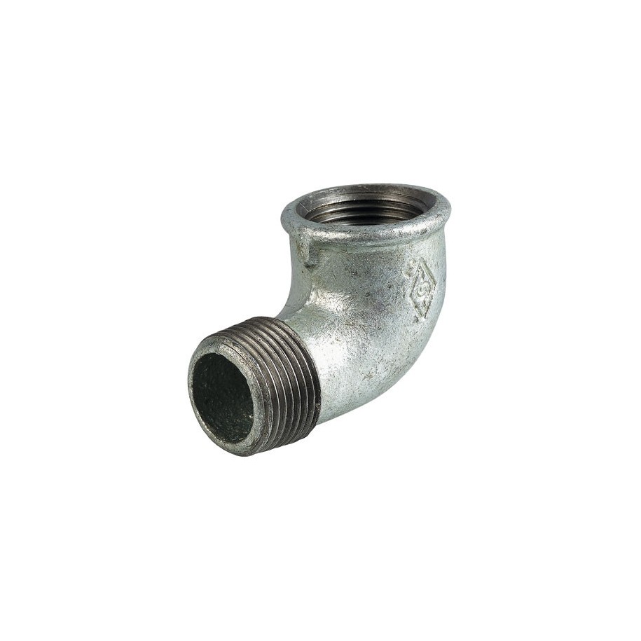 Coude 3/4" fonte galva 90° MF