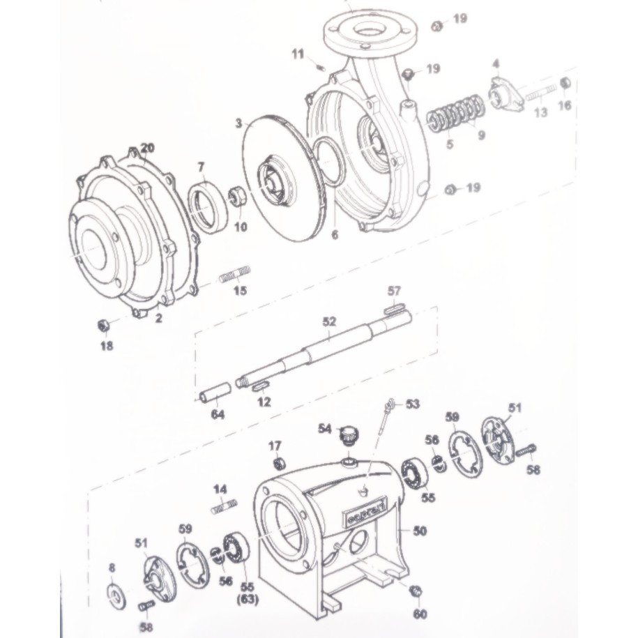 Bague d'usure pour pompe MEC100/420-165A N°6