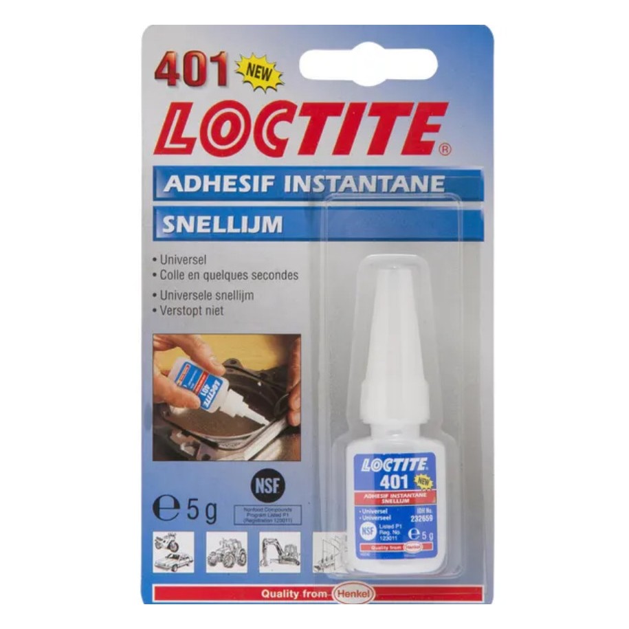 Colle instantanée Loctite 401 - 5 Gr