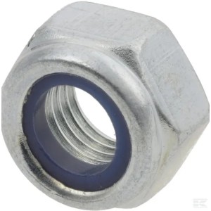 Ecrou frein hexagonal zingué CL8.8 4 mm