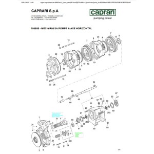 Vue éclatée pompe MECMR80 3 Caprari