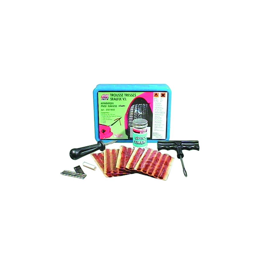 Kit de tresses de réparation pneumatique voiture
