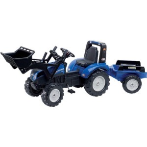 New Holland T8 avec chargeur et remorque